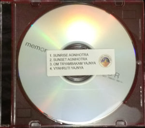 Agnihotra mantras on audio CD